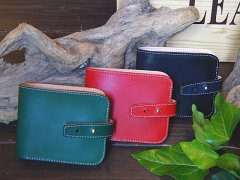 お安い価格に設定！当店オリジナル本革ハンドメイド折財布掲載
