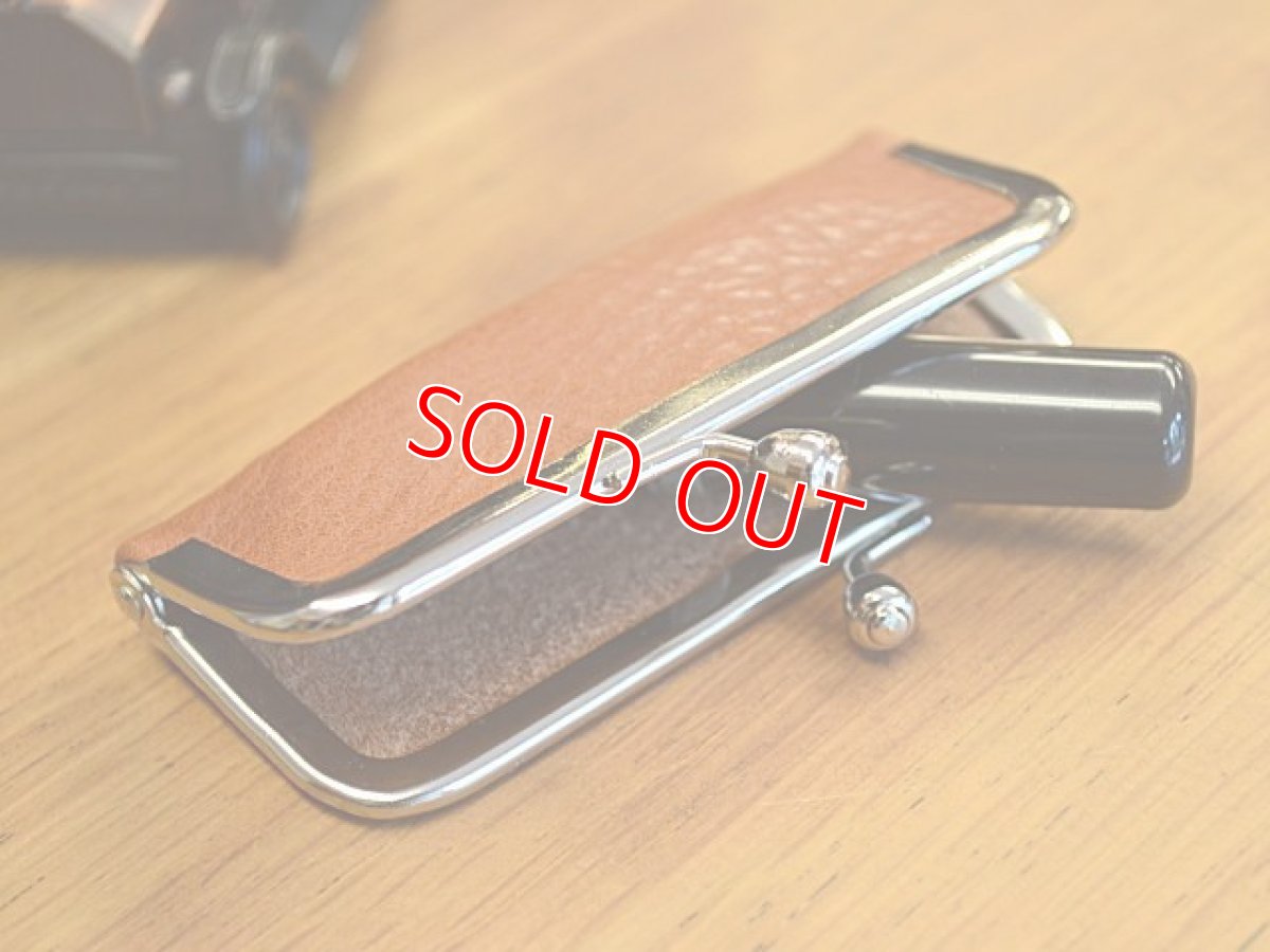 画像7: 保管や持ち運びに！シュリンクレザーがま口印鑑ケース (7)