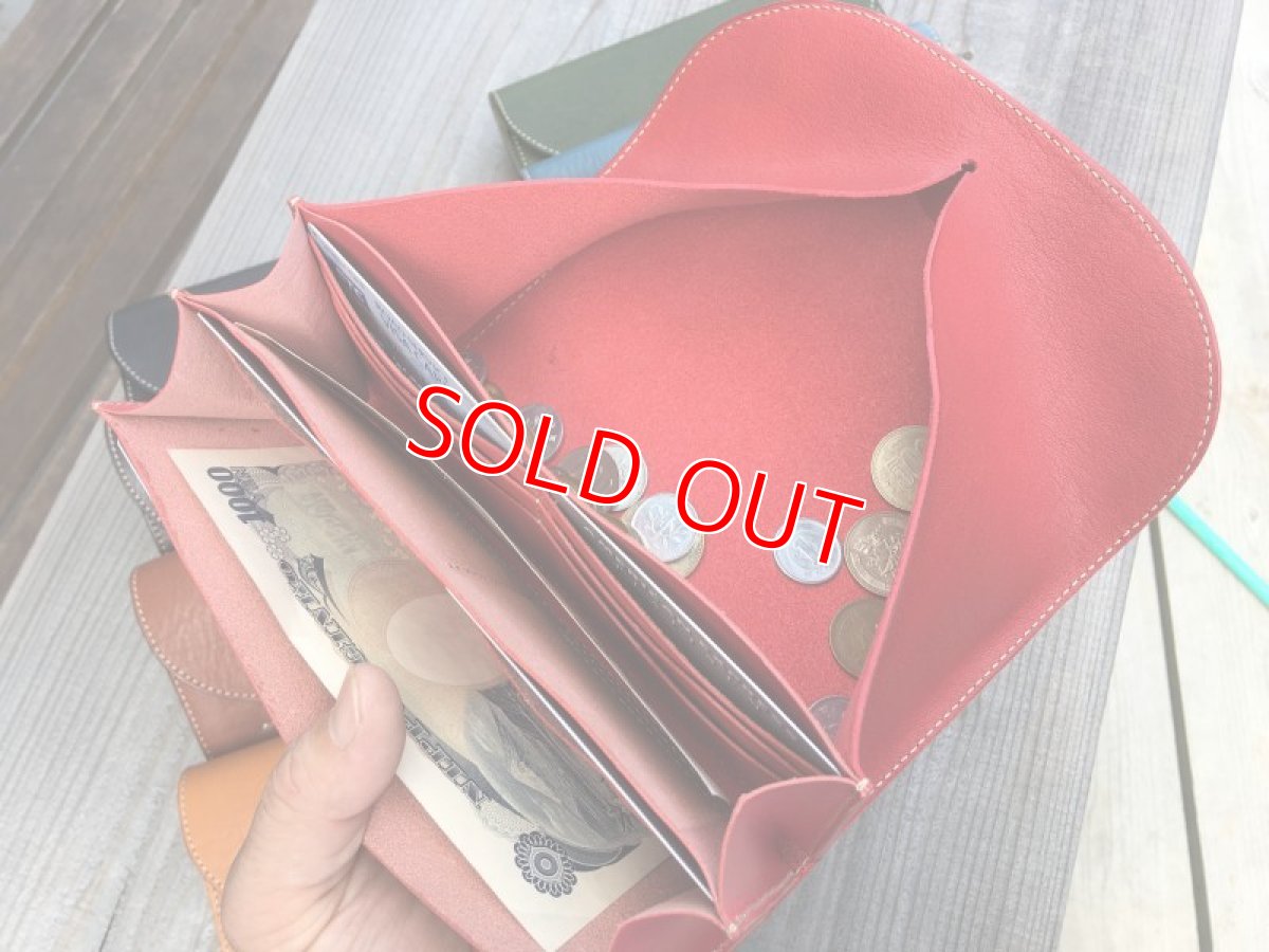 画像4: 職人手作りギャルソンタイプ長財布！ストレスなく使える大容量のお財布！女性に人気のお財布です (4)