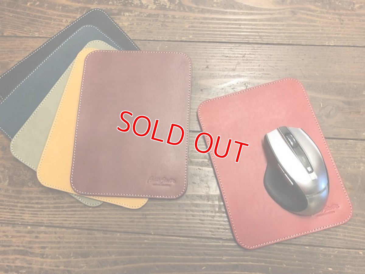 画像2: 牛革製　マウスパッド　 (2)