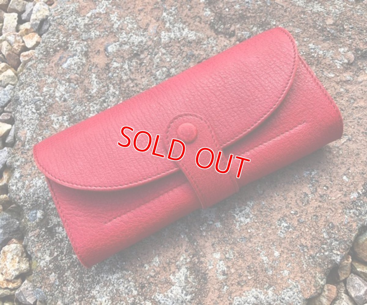 画像3: 【広島ジビエレザー】柔らかい鹿革★大容量ギャルソンタイプ長財布！小銭が取り出しやすい！ (3)