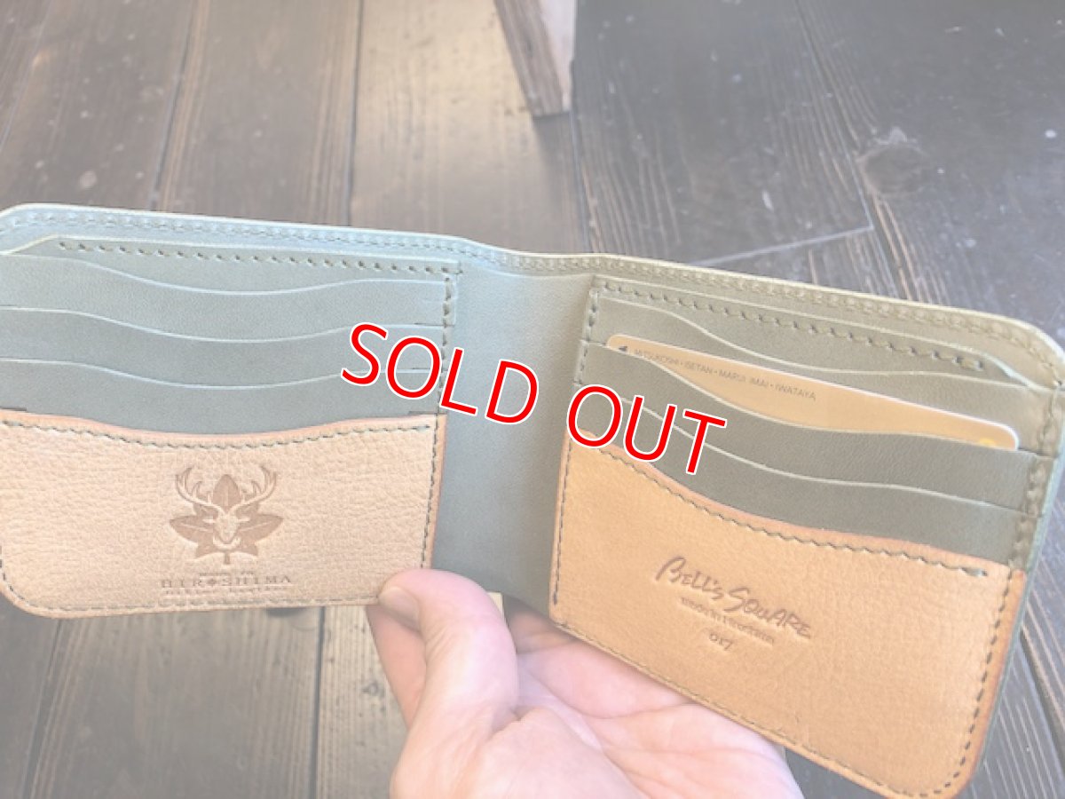 画像5: 【広島ジビエレザー】柔らかい鹿革★カード＆札入れ二つ折り財布！キャッシュレス時代にオススメ (5)