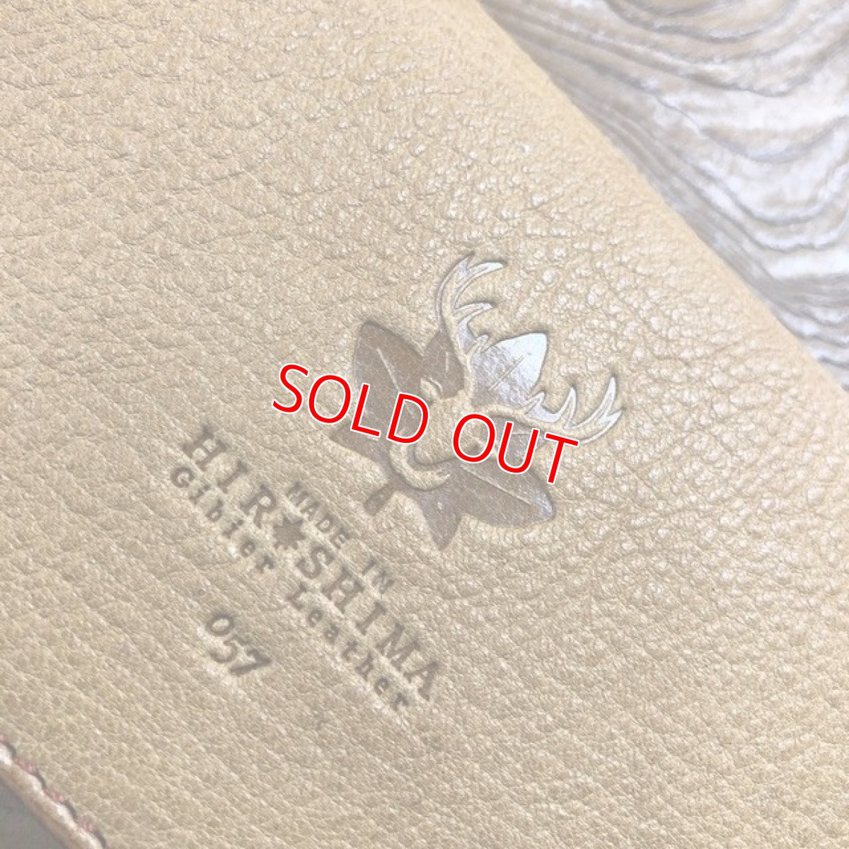 画像5: 【広島ジビエレザー】鹿革＆牛革スタンダード長財布　限定1点 (5)