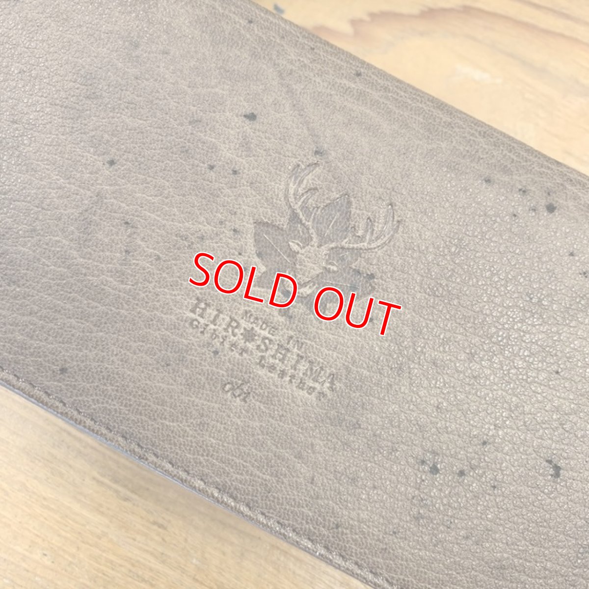 画像5: 【広島ジビエレザー】鹿革＆牛革スタンダード長財布　限定1点 (5)