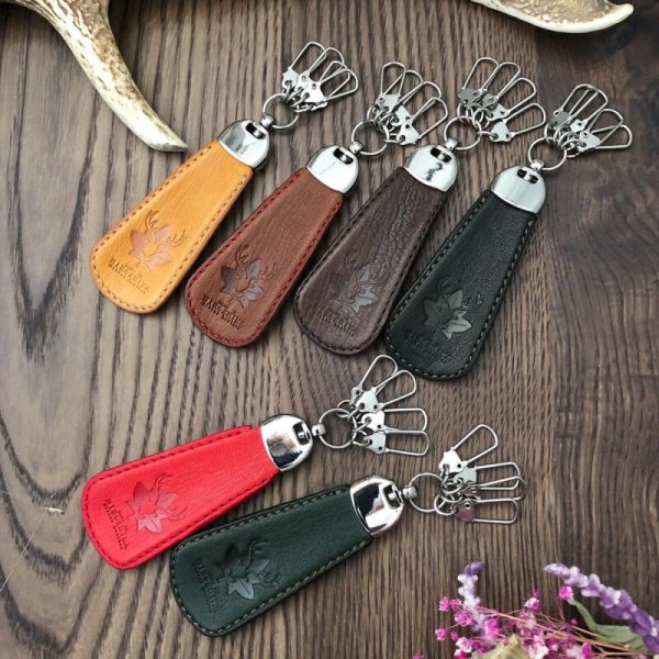 Bell S Square ベルズスクエア 広島ジビエレザー 珍しい鹿革の靴べらキーホルダー