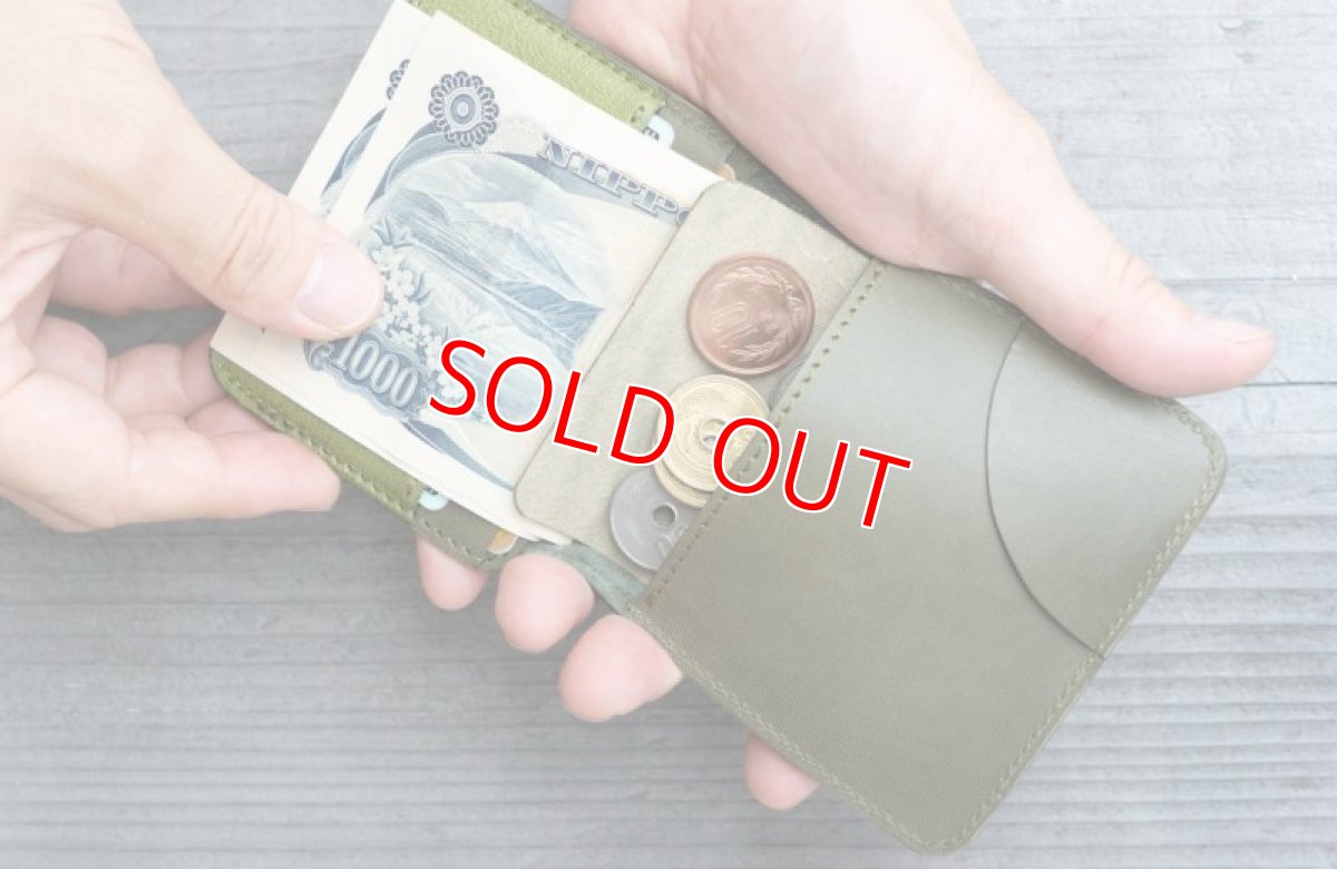 画像6: 【monoマガジン掲載商品】これ一つでお札、小銭、カードがすべて入る【オールジビエ革】ミニマム財布 (6)