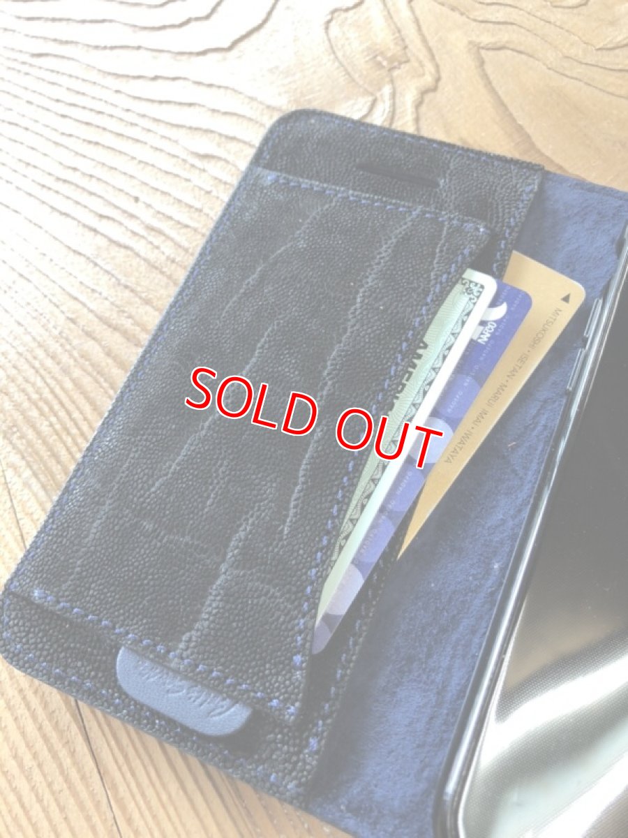 画像3: ☆限定販売☆限定1点★象革iPhone7,8★ブックタイプスマホケース (3)