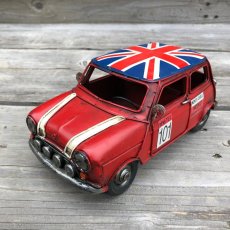 画像1: 【ブリキ自動車模型】イギリス国旗★ミニカー★クラシックミニカー レッド (1)
