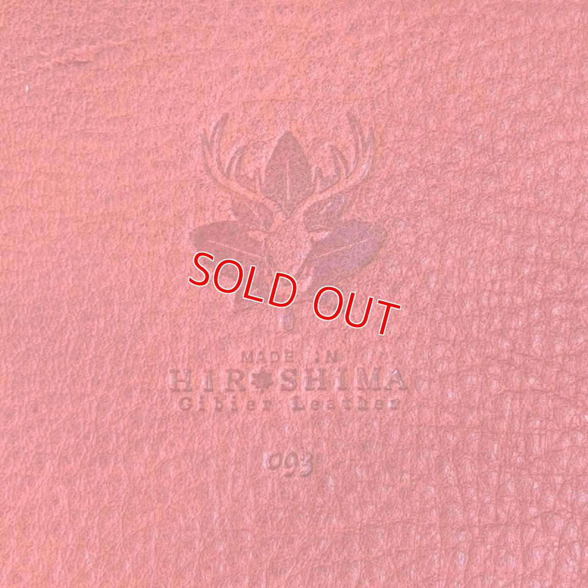 画像5: 【広島ジビエレザー】鹿革＆牛革プレミアム長財布　限定1点　レッドカラー (5)