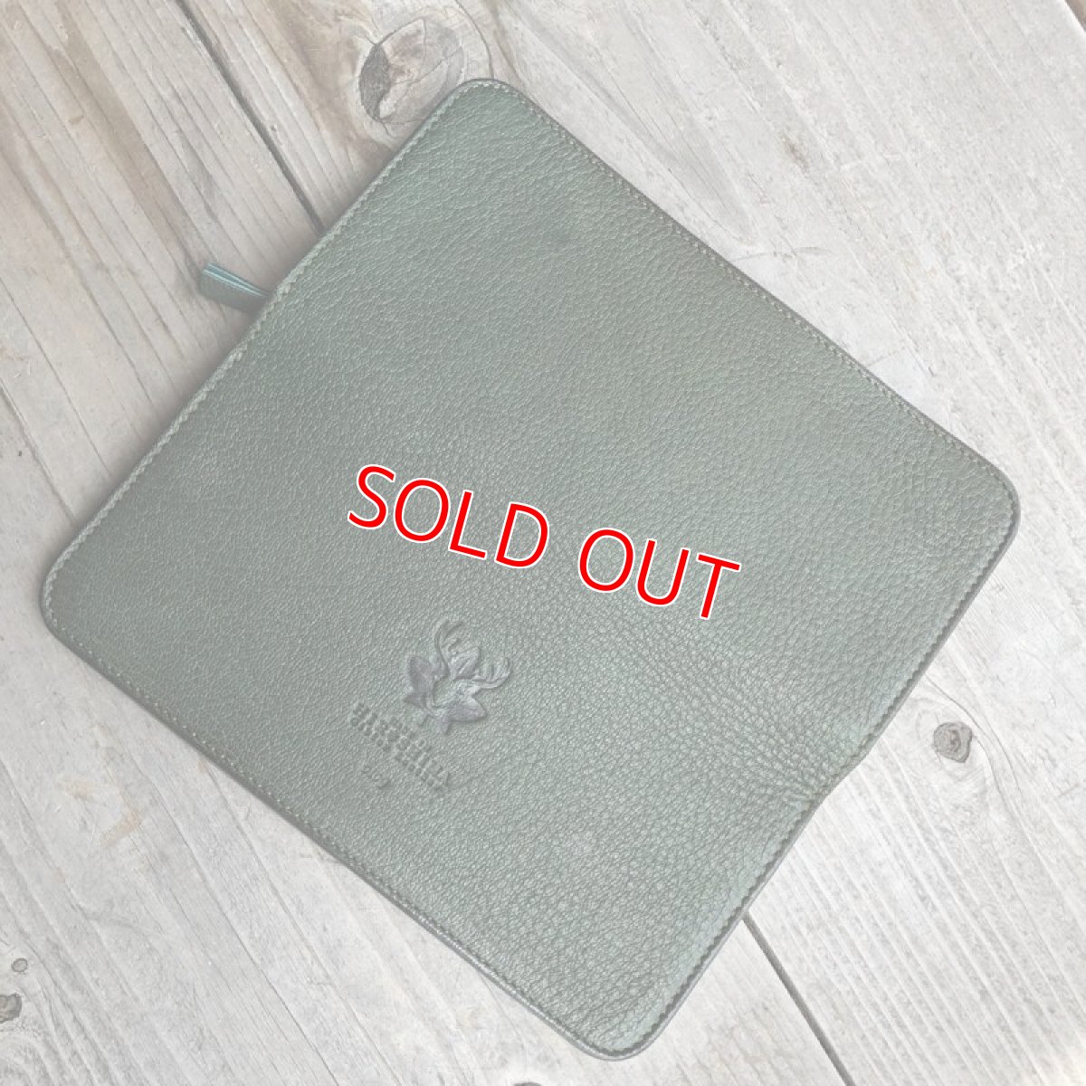 画像6: 【広島ジビエレザー】鹿革＆牛革スタンダード長財布　限定1点　ダークグリーン (6)