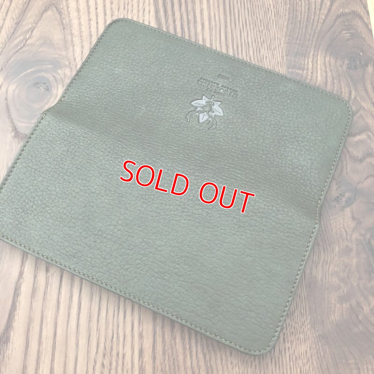 画像6: 【広島ジビエレザー】鹿革＆牛革スタンダード長財布　限定1点　ダークグリーン (6)