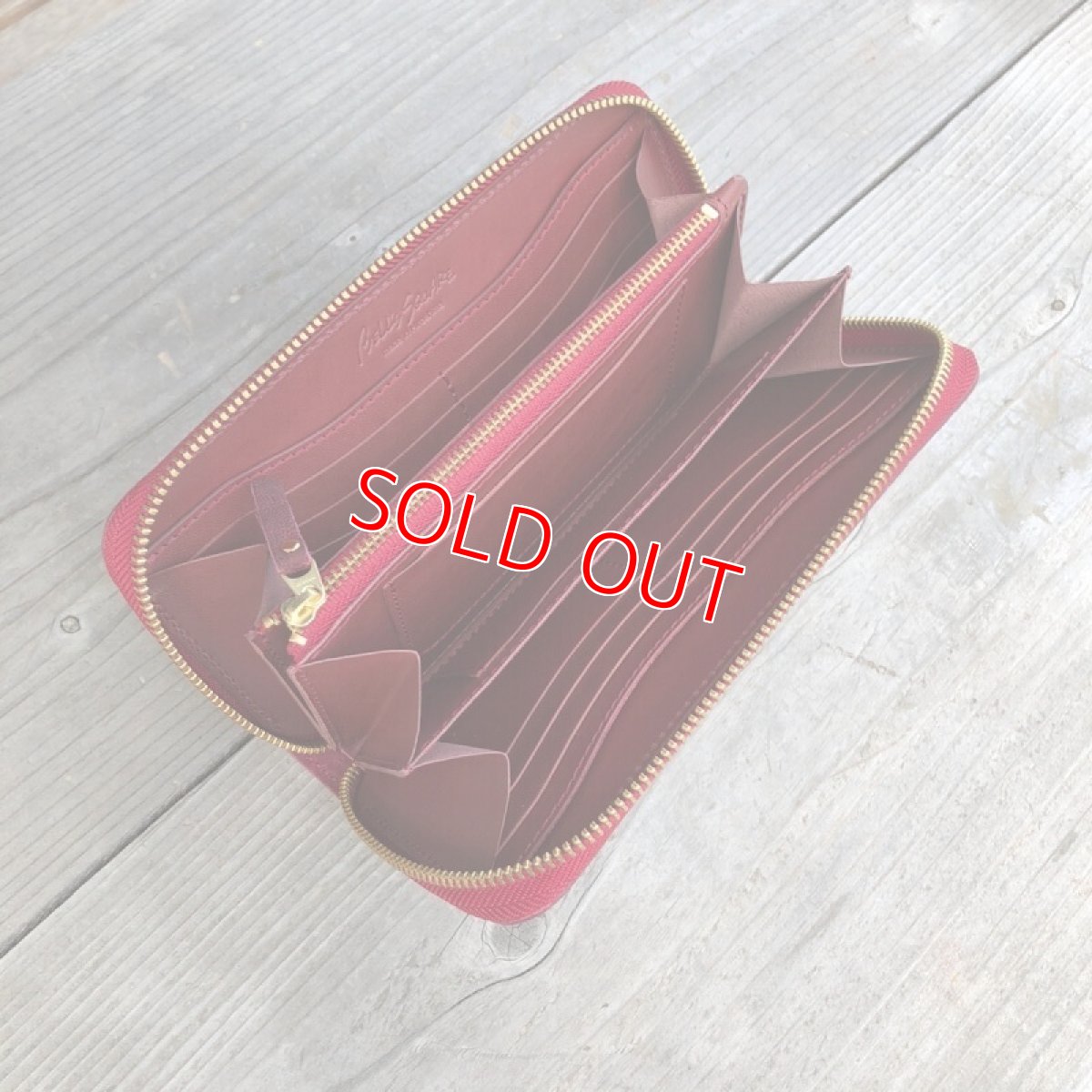 画像7: ☆象革アウトレット☆職人が作る財布！希少象革＆牛革ラウンドファスナー長財布　　写真の1点をお届けします (7)