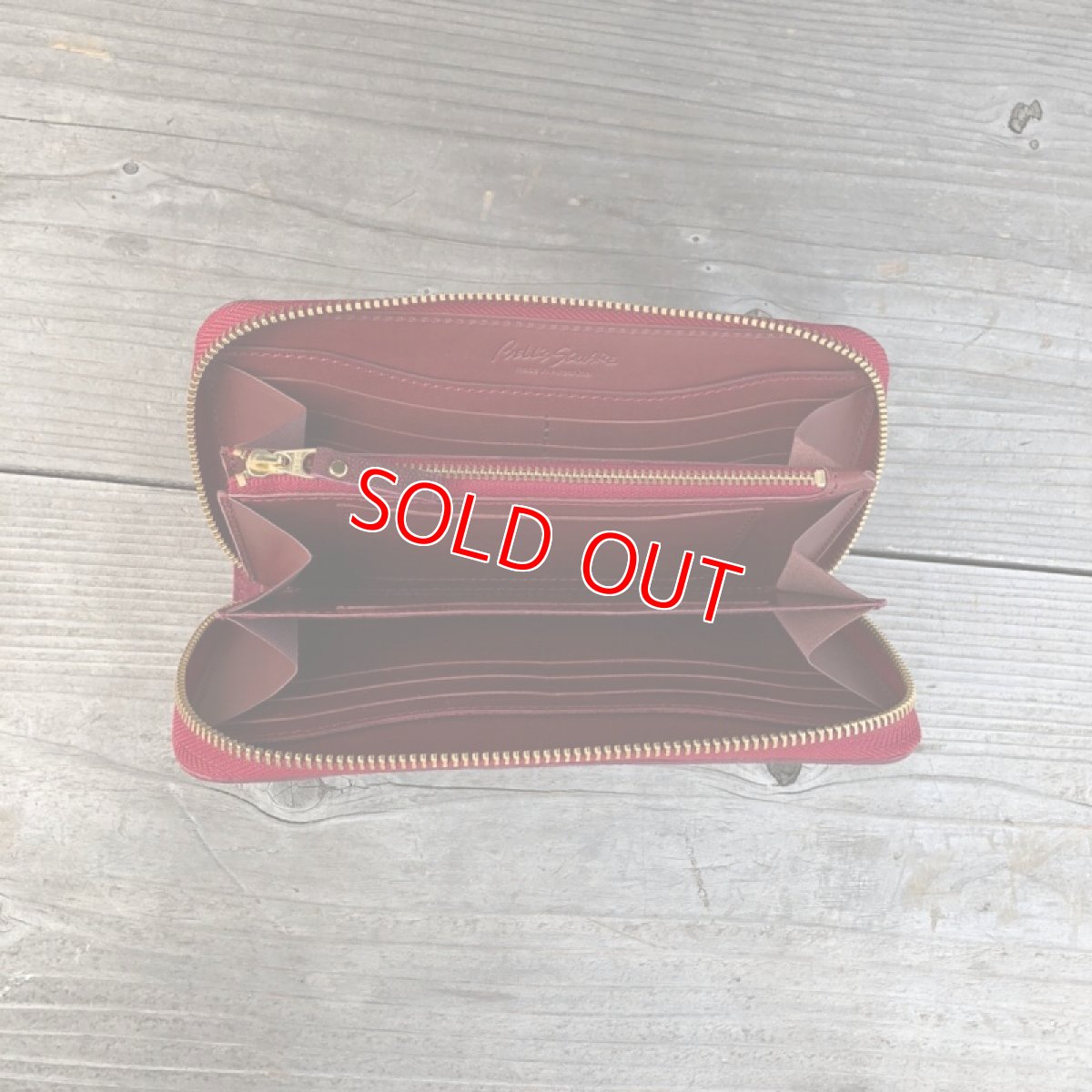 画像9: ☆象革アウトレット☆職人が作る財布！希少象革＆牛革ラウンドファスナー長財布　　写真の1点をお届けします (9)