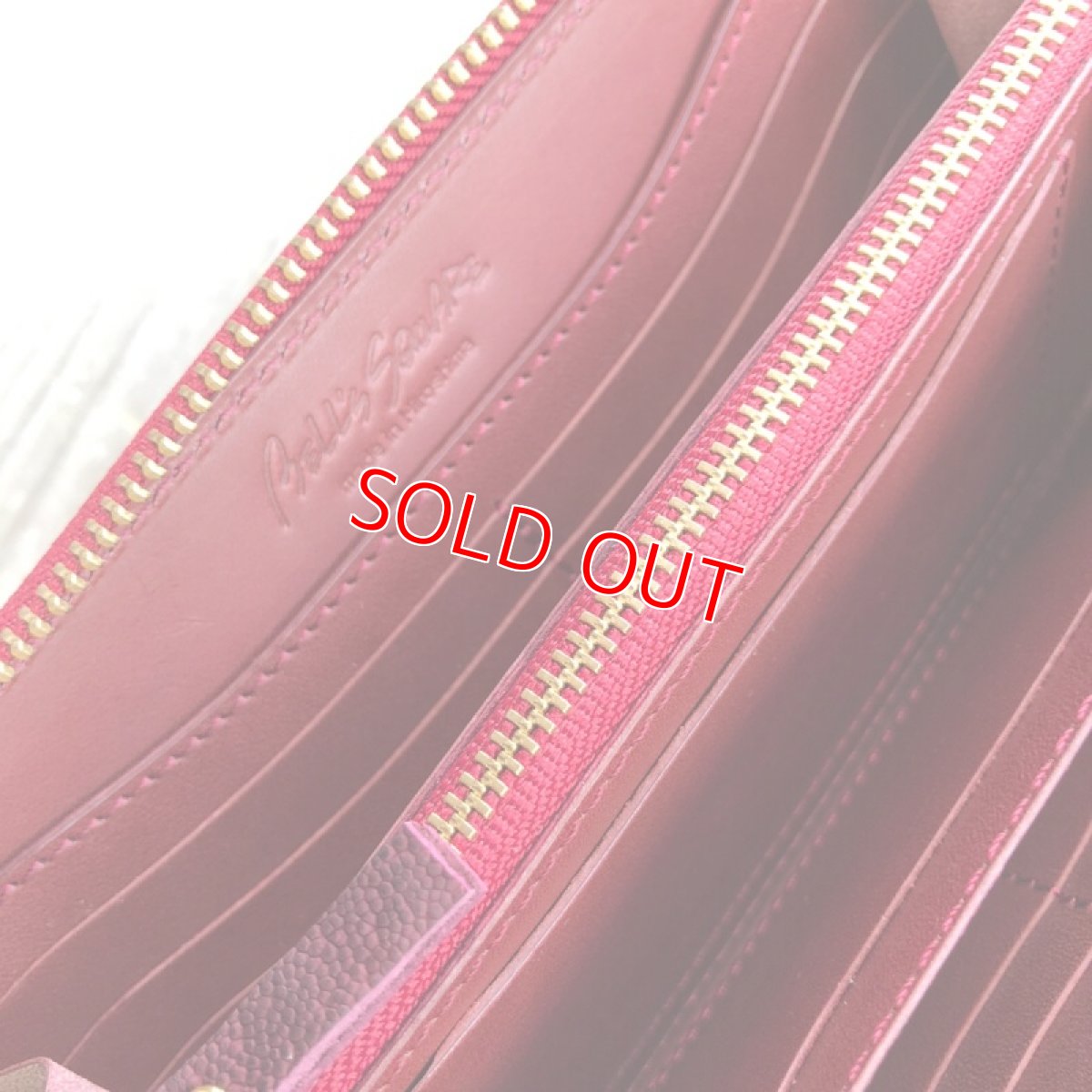 画像11: ☆象革アウトレット☆職人が作る財布！希少象革＆牛革ラウンドファスナー長財布　　写真の1点をお届けします (11)