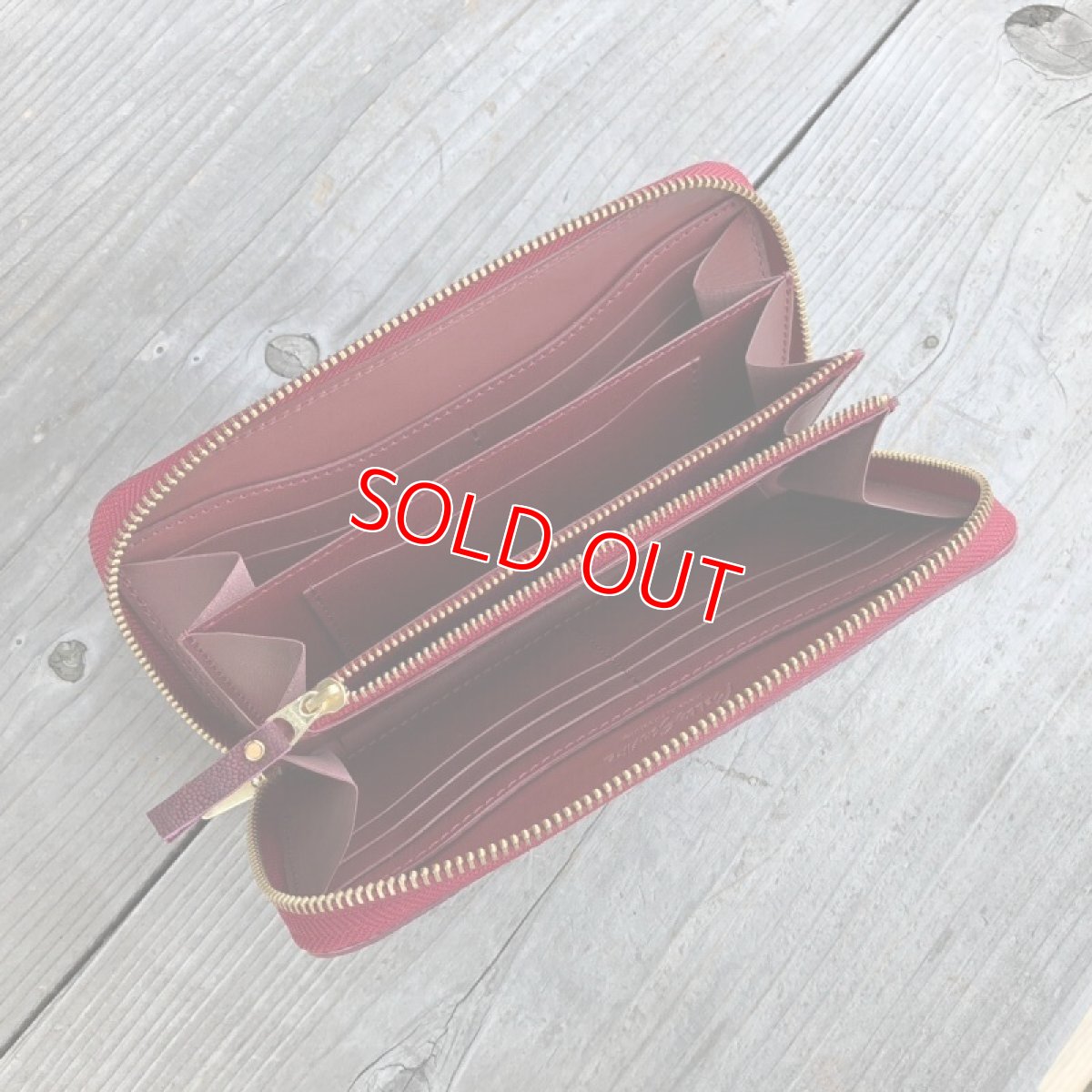 画像6: ☆象革アウトレット☆職人が作る財布！希少象革＆牛革ラウンドファスナー長財布　　写真の1点をお届けします (6)