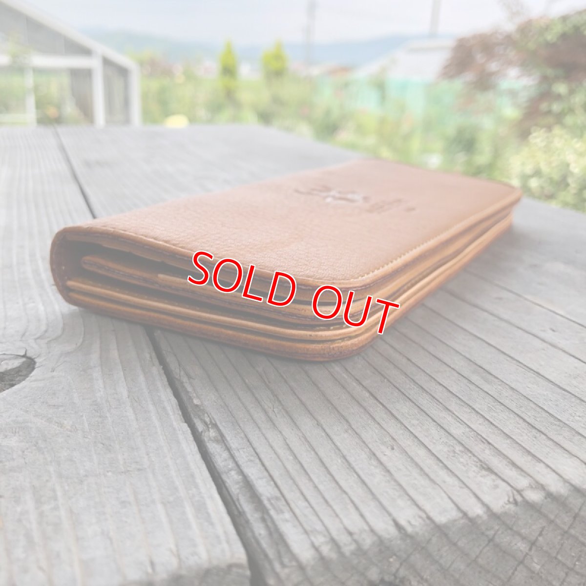 画像5: 【広島ジビエレザー】ふわふわさらさら気持ち良いさわり心地?鹿革＆牛革スタンダード長財布　限定1点　キャメル (5)