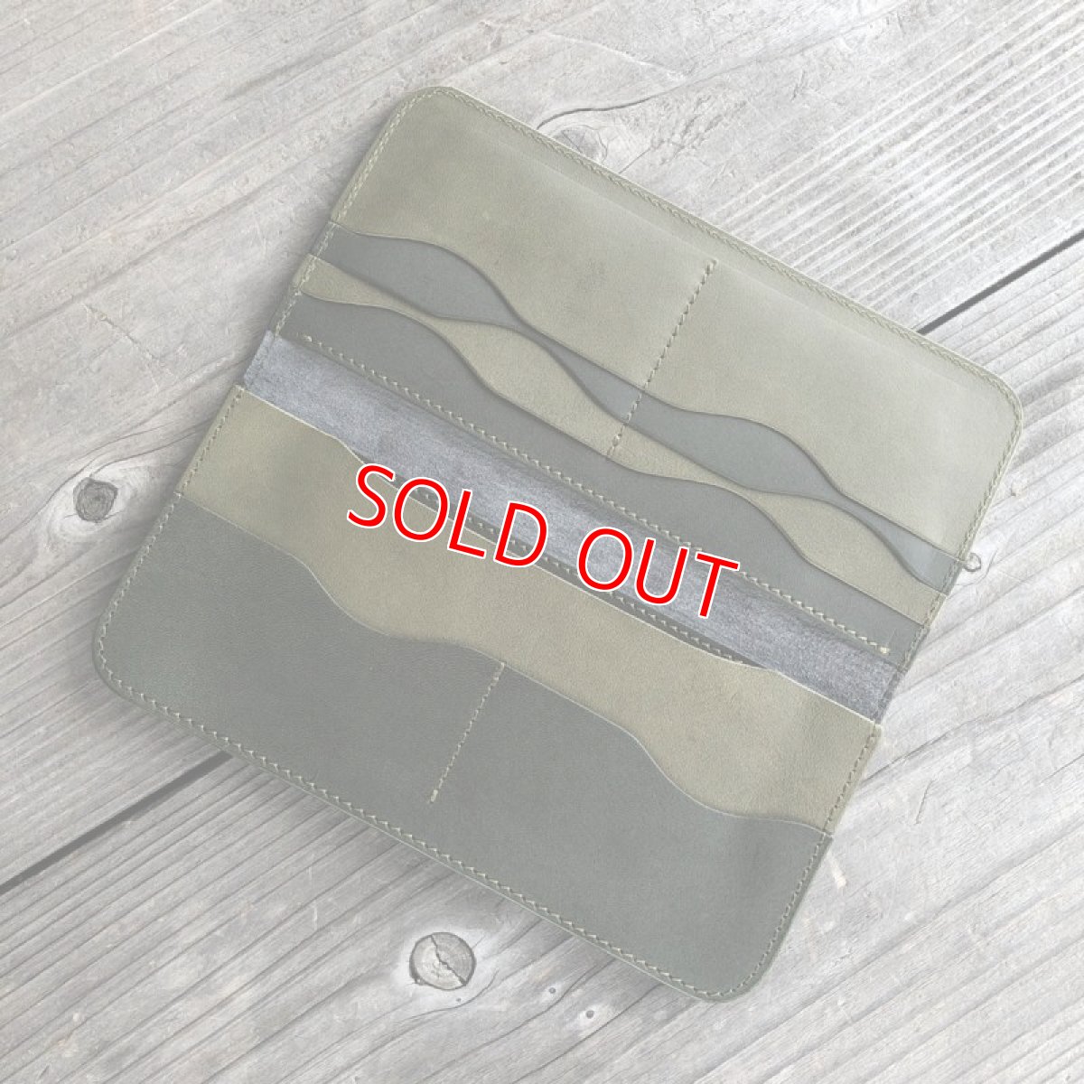 画像3: ジビエ鹿革カード＆札入れ財布　しっとりした手触り！やわらかい?鹿革＆牛革　ダークグリーン【広島ジビエレザー】 (3)