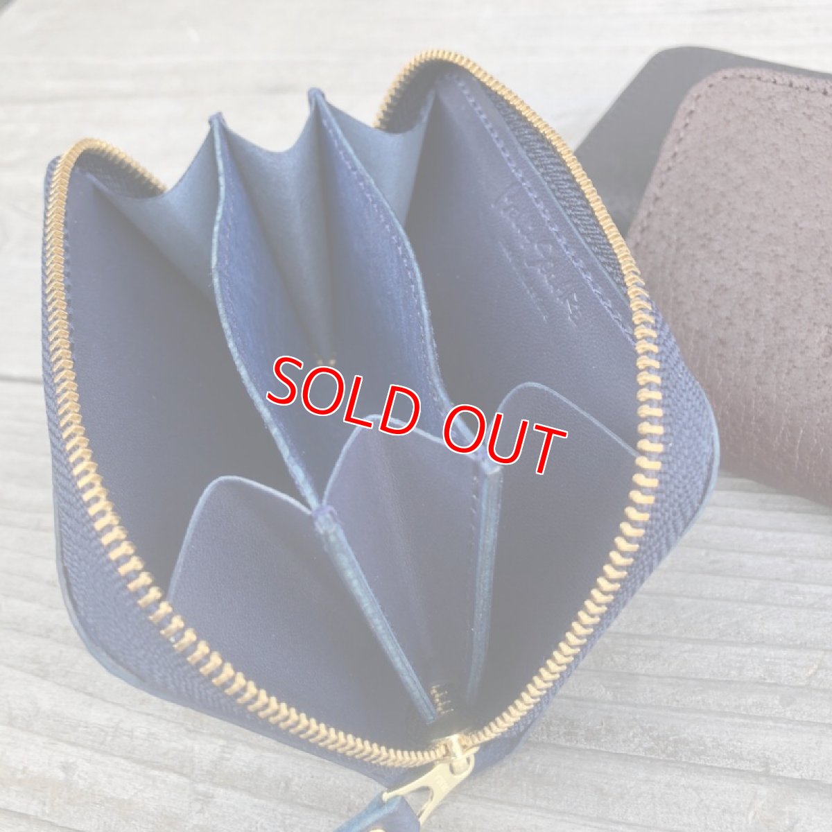 画像6: 【広島ジビエレザー】職人が作るオーダーメイドのお財布☆猪突猛進！猪革＆牛革ラウンドファスナーミニウォレット　カラーオーダー受付中 (6)