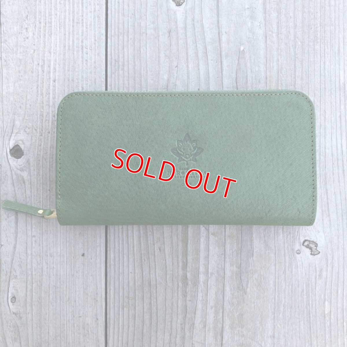 画像3: 【広島ジビエレザー】猪突猛進★猪革＆牛革ラウンド長財布　限定1点 (3)