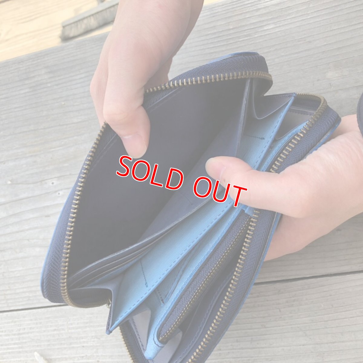 画像6: 【広島ジビエレザー】鹿革＆牛革ラウンドファスナー長財布　限定1点 (6)