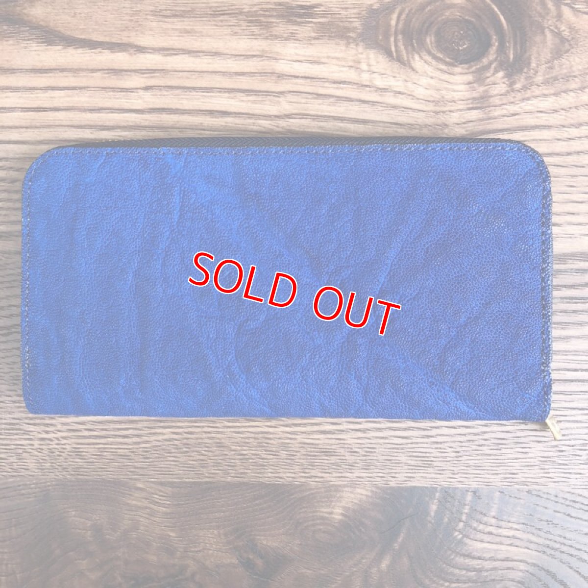 画像3: ☆限定販売☆象革＆牛革ラウンドファスナー長財布　　写真の1点をお届けします (3)