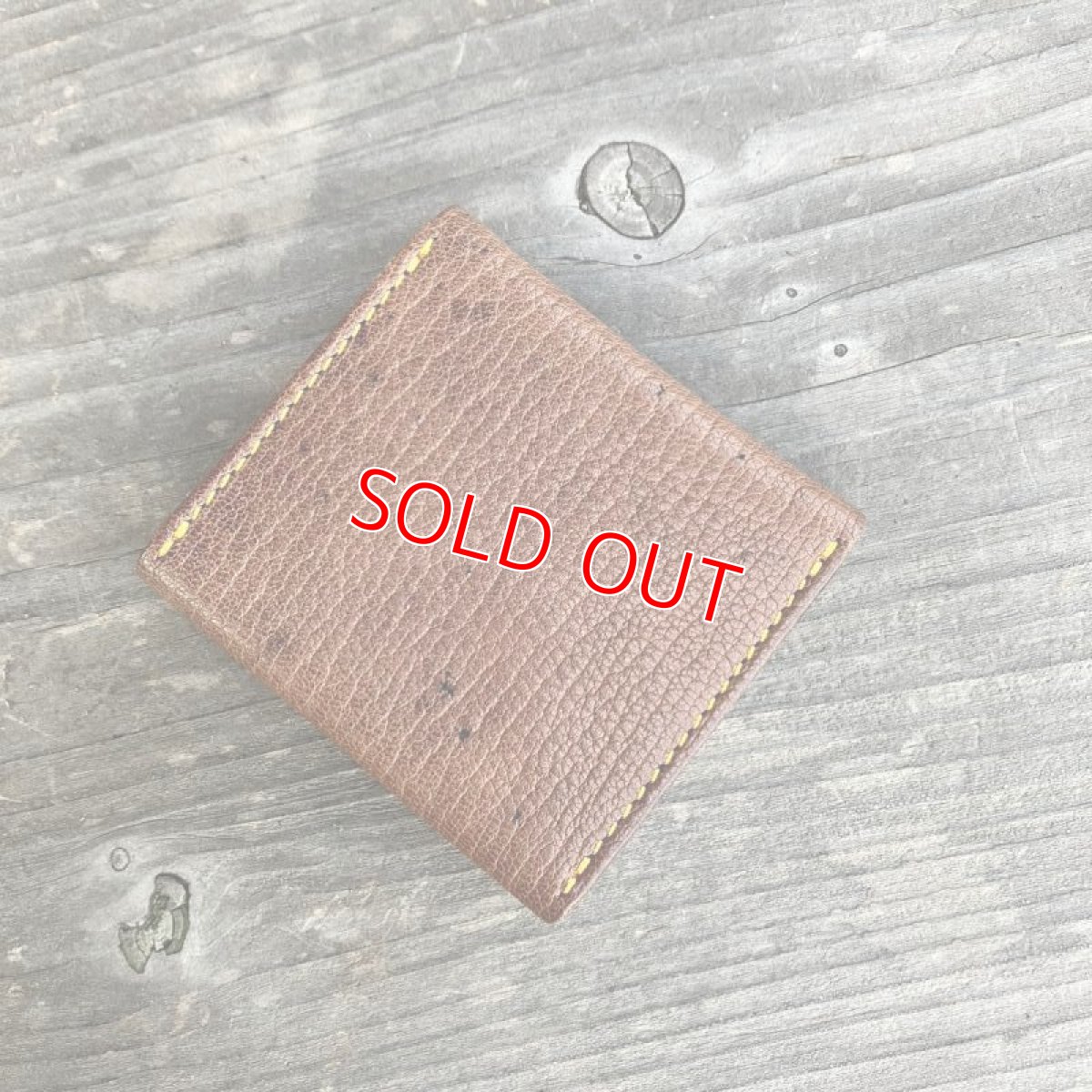 画像2: 【アウトレット】鹿革ボックスコインケース（ダークブラウン） (2)