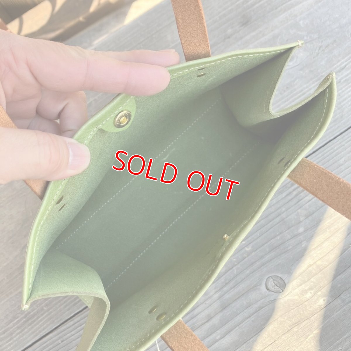 画像5: 【アウトレット】牛革ミニトートバッグ★財布とスマホとキーケースを入れてちょっとお出かけ★バッグインバッグにも (5)