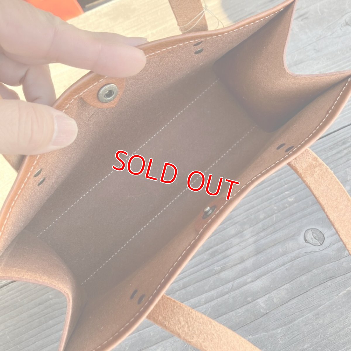 画像5: 【アウトレット】牛革ミニトートバッグ★財布とスマホとキーケースを入れてちょっとお出かけ★バッグインバッグにも (5)