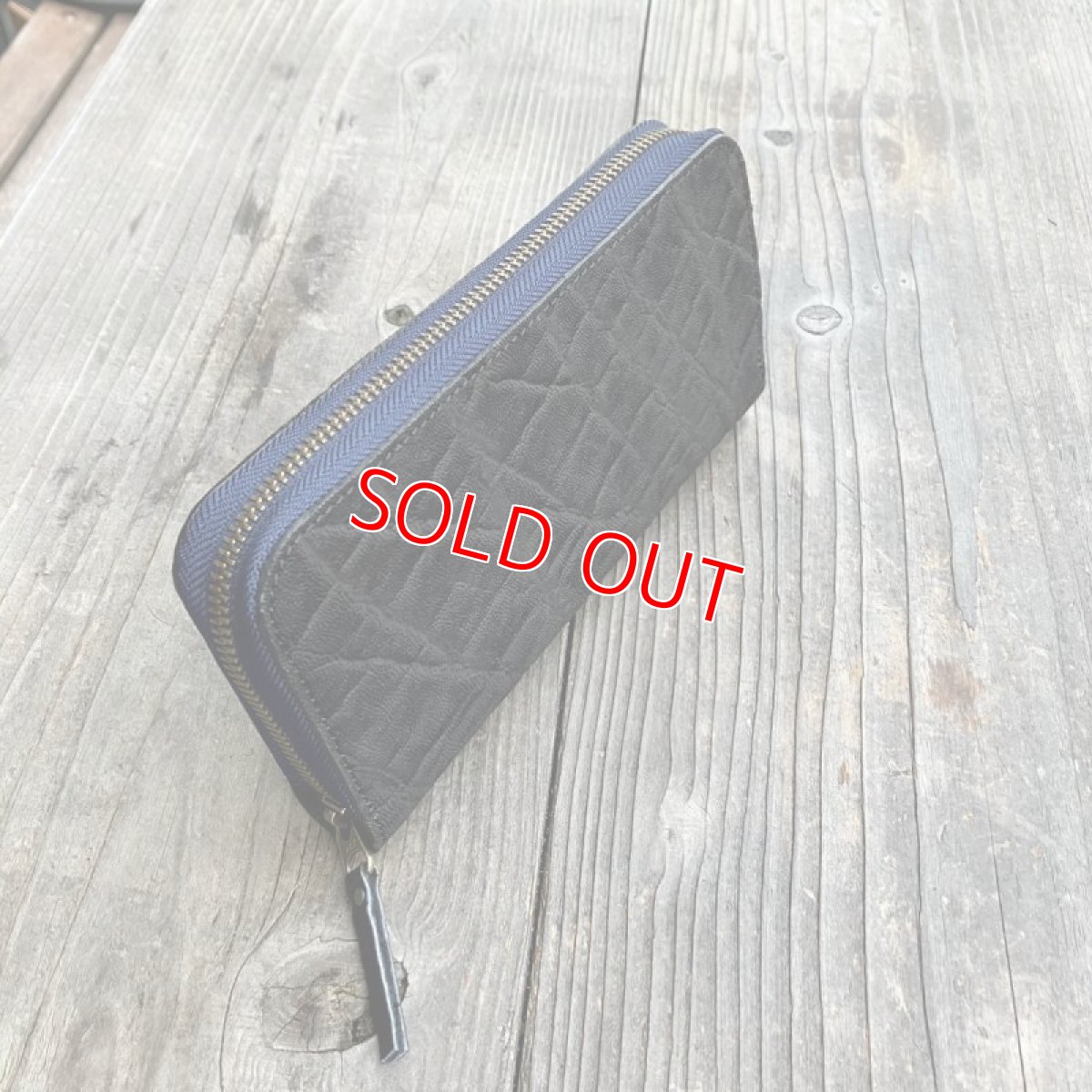 画像3: ☆限定販売☆職人が作る財布！希少象革＆牛革NEWタイプラウンドファスナー長財布　　写真の1点をお届けします (3)