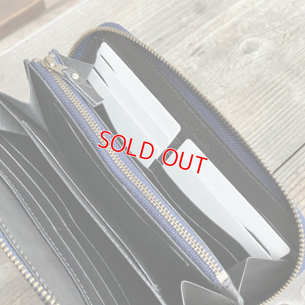 画像7: ☆限定販売☆職人が作る財布！希少象革＆牛革NEWタイプラウンドファスナー長財布　　写真の1点をお届けします (7)
