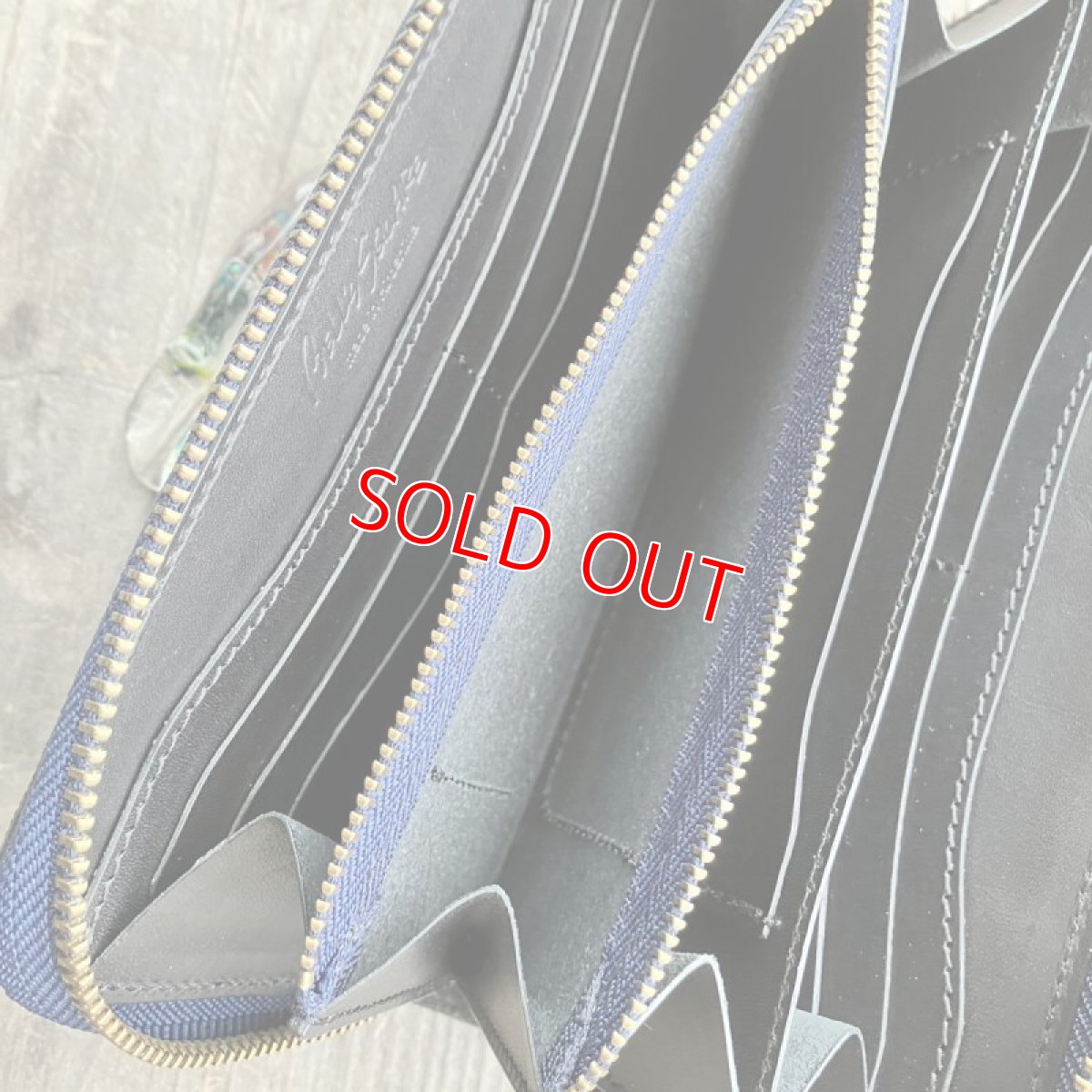 画像6: ☆限定販売☆職人が作る財布！希少象革＆牛革NEWタイプラウンドファスナー長財布　　写真の1点をお届けします (6)