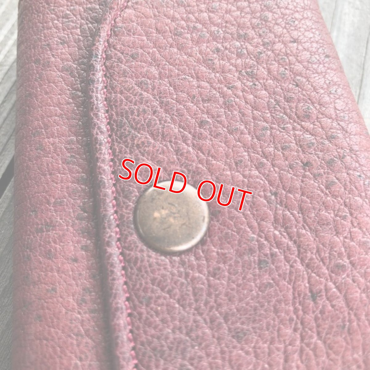 画像6: 【アウトレット】しっかり収納！ロング&ワイドタイプ　ジビエ鹿革キーケース★５連　ワインレッド (6)