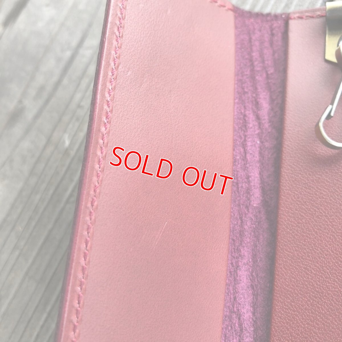 画像5: 【アウトレット】しっかり収納！ロング&ワイドタイプ　ジビエ鹿革キーケース★５連　ワインレッド (5)