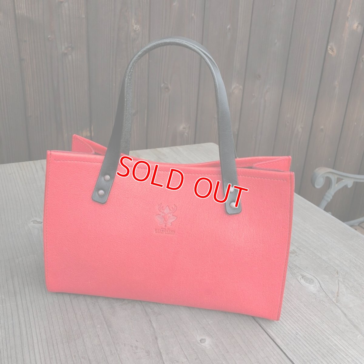 画像2: ★ジビエ鹿革★ミニトートバッグ　財布とスマホとキーケース　ちょっとお出かけにぴったり　 (2)