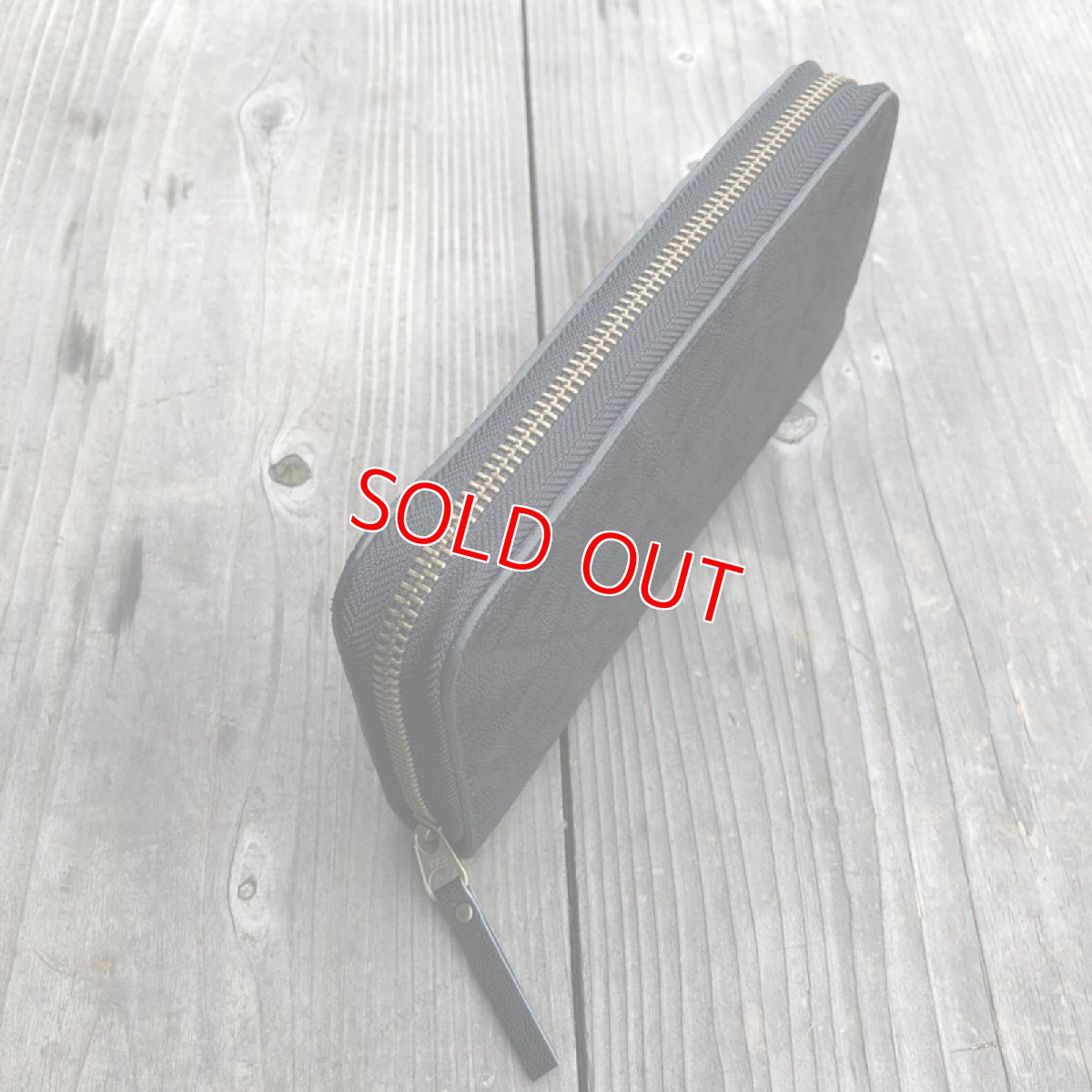 画像3: ☆限定販売☆職人が作る財布！希少象革＆牛革ラウンドファスナー長財布　　写真の1点をお届けします (3)