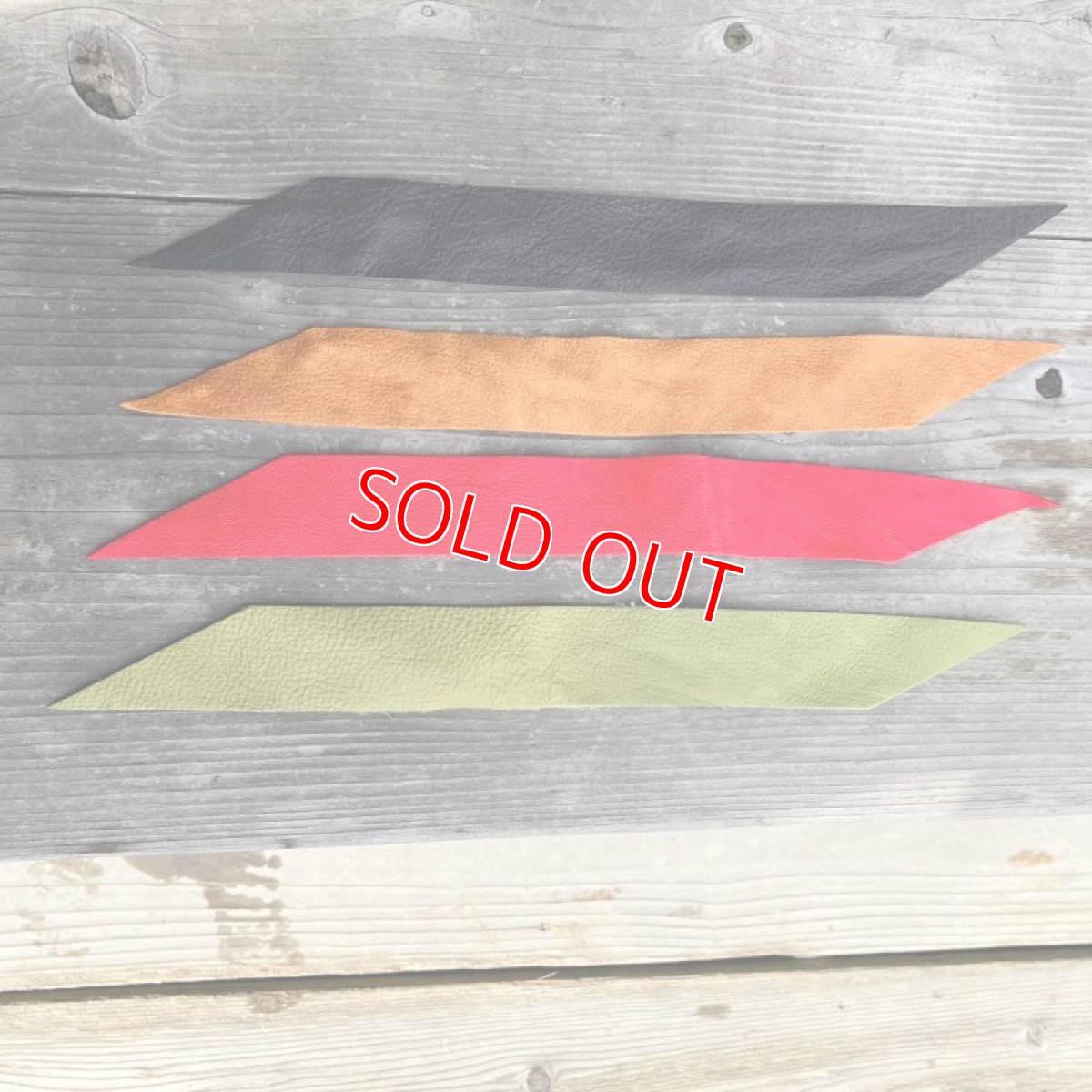 画像2: 【広島ジビエレザー鹿革】弓道★握り革用カットレザー (2)