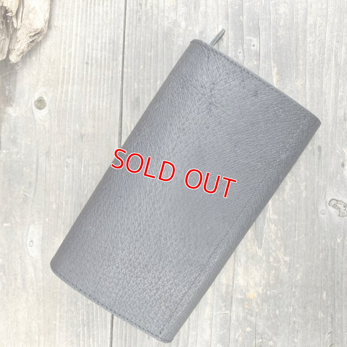 画像15: 【アウトレット】サンプル製作プロトタイプ・満足いける収納力！ビッグウォレットフラップ財布　ジビエレザー猪革　 (15)