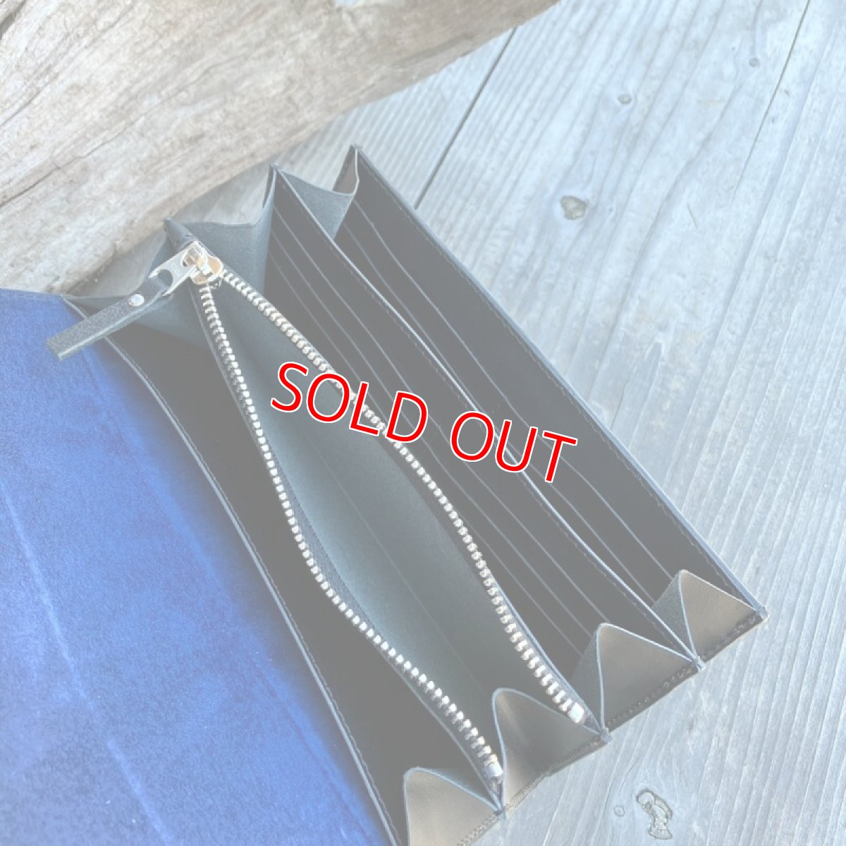 画像7: 【アウトレット】サンプル製作プロトタイプ・満足いける収納力！ビッグウォレットフラップ財布　ジビエレザー猪革　 (7)