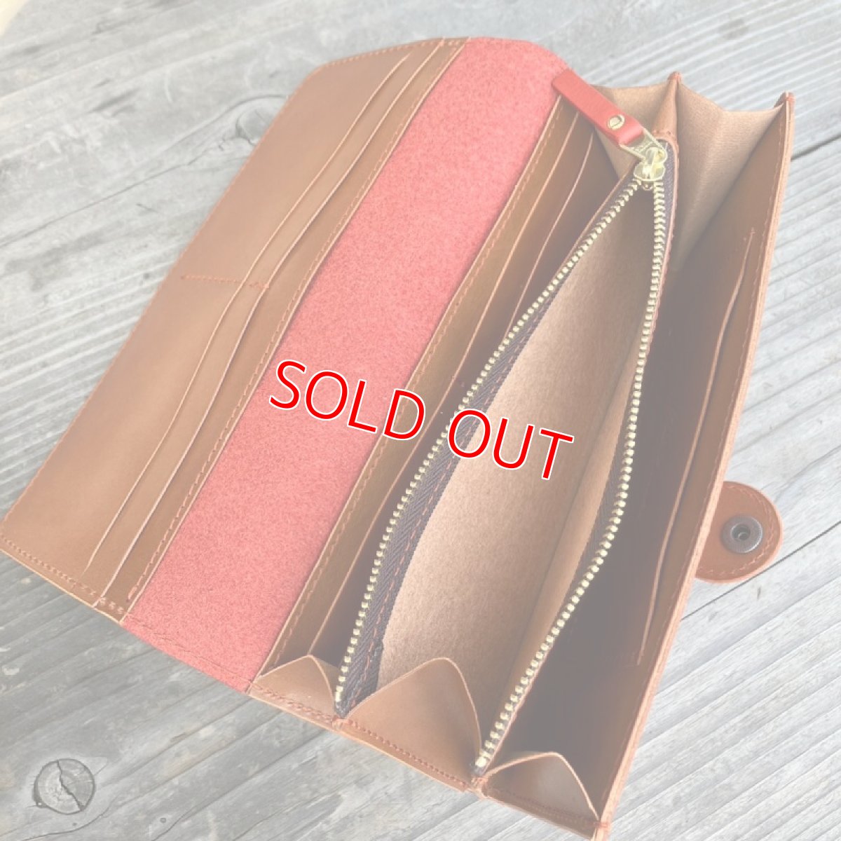 画像5: 【アウトレット】サンプル製作品　本革長財布　カード収納15ポケット (5)