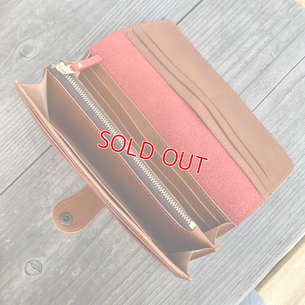 画像3: 【アウトレット】サンプル製作品　本革長財布　カード収納15ポケット (3)