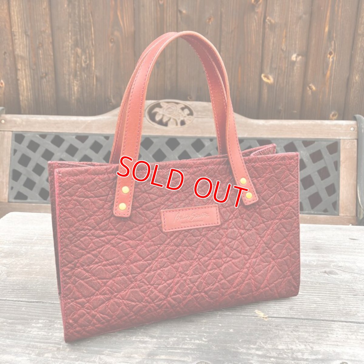 画像2: ★象革ワイン★ミニトートバッグ　財布とスマホとキーケース　贅沢にお出かけしましょう (2)