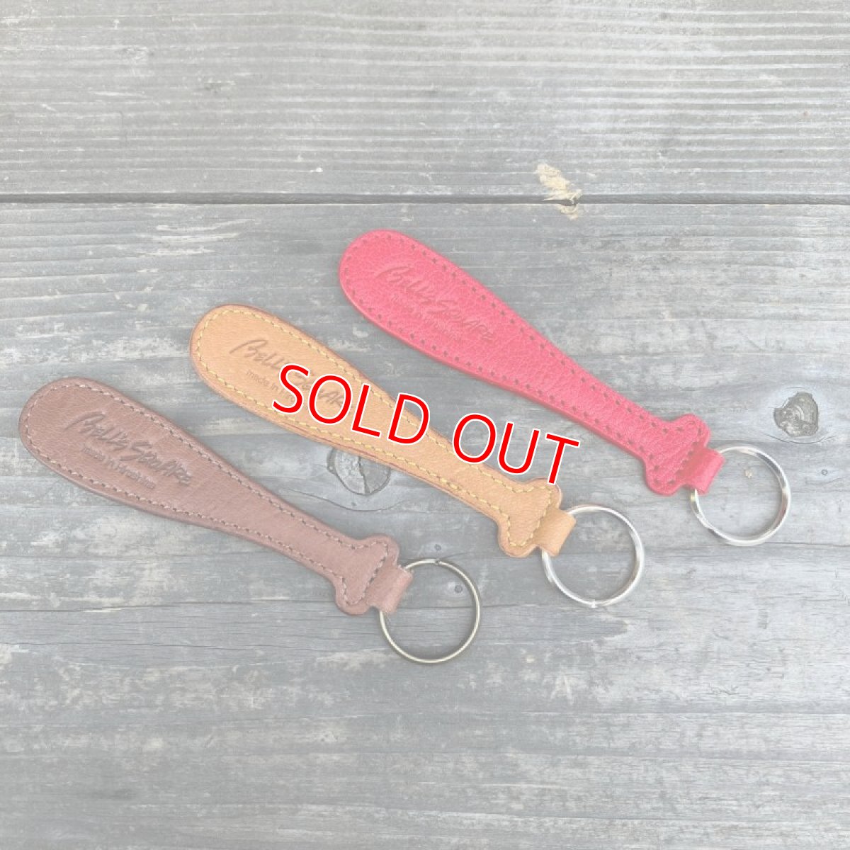 画像3: 【広島ジビエレザー】野球大好き！バットモチーフキーホルダー　 (3)