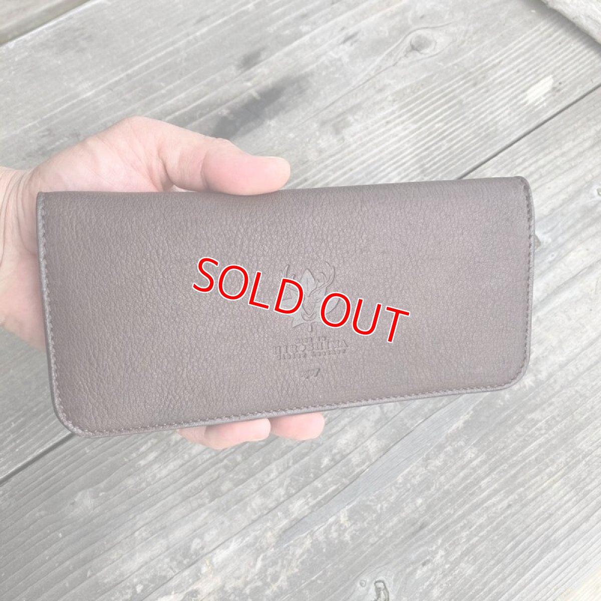 画像9: 鹿革＆牛革スタンダード長財布★気持ち良いさわり心地?　ダークブラウン　【広島ジビエレザー】 (9)