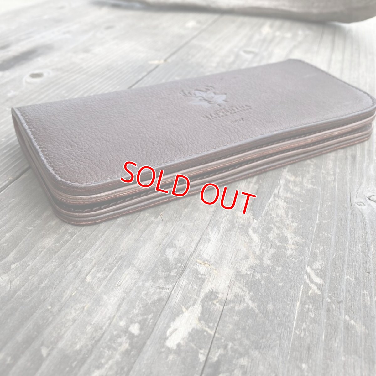 画像7: 鹿革＆牛革スタンダード長財布★気持ち良いさわり心地?　ダークブラウン　【広島ジビエレザー】 (7)