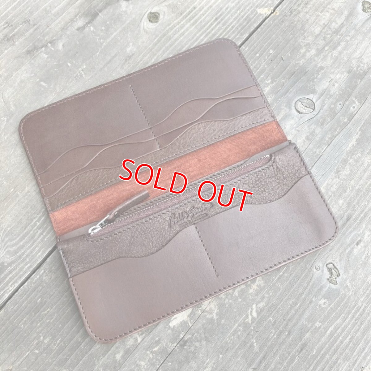 画像2: 鹿革＆牛革スタンダード長財布★気持ち良いさわり心地?　ダークブラウン　【広島ジビエレザー】 (2)