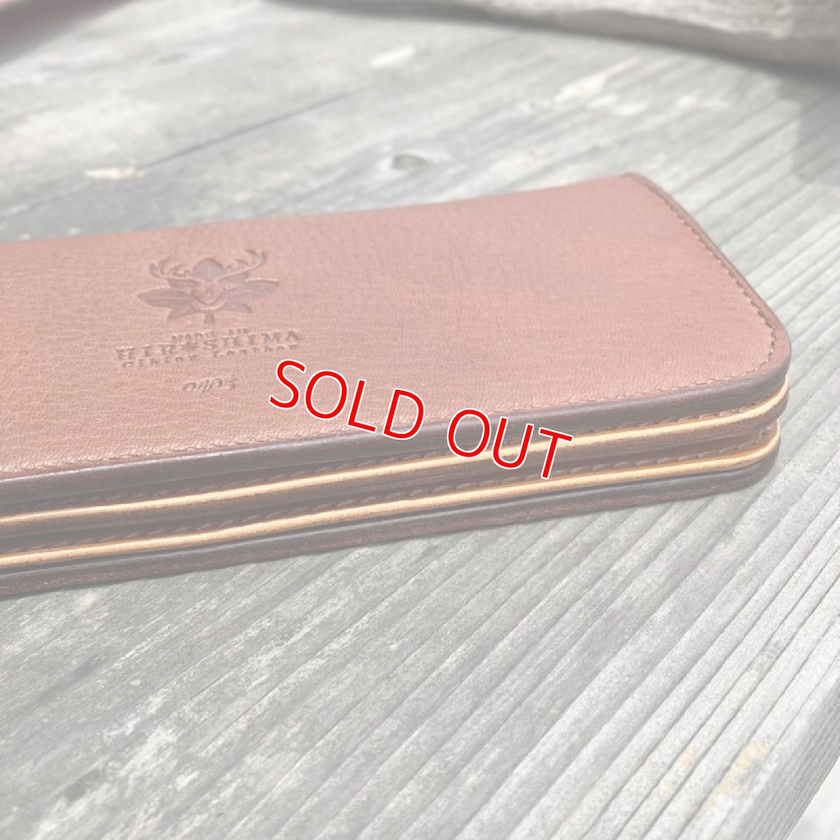 画像8: 鹿革＆牛革スタンダード長財布★気持ち良いさわり心地?　ブラウン　【広島ジビエレザー】 (8)