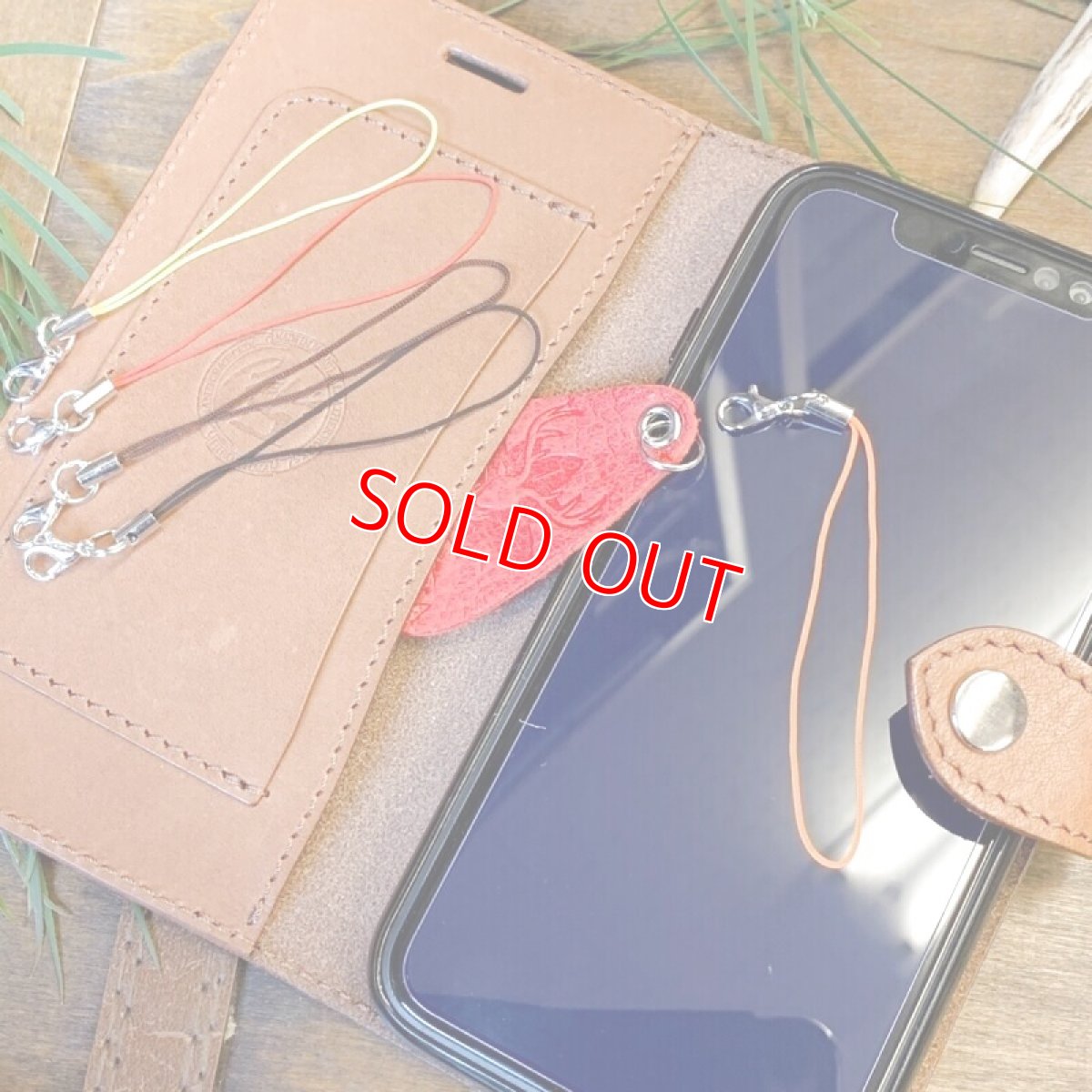 画像5: 【広島ジビエレザー】ジビエ鹿革★スマホ画面クリーナーストラップハート　新色追加 (5)