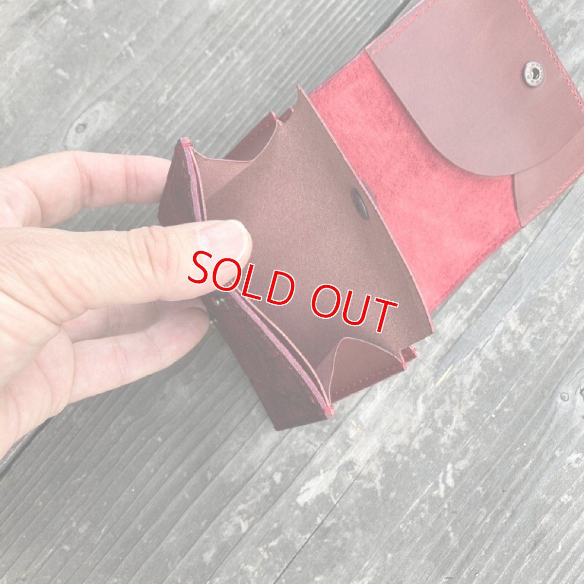 画像3: 象革バージョン登場☆カードが飛び出す☆コンパクトにオールインワンミニウォレット (3)