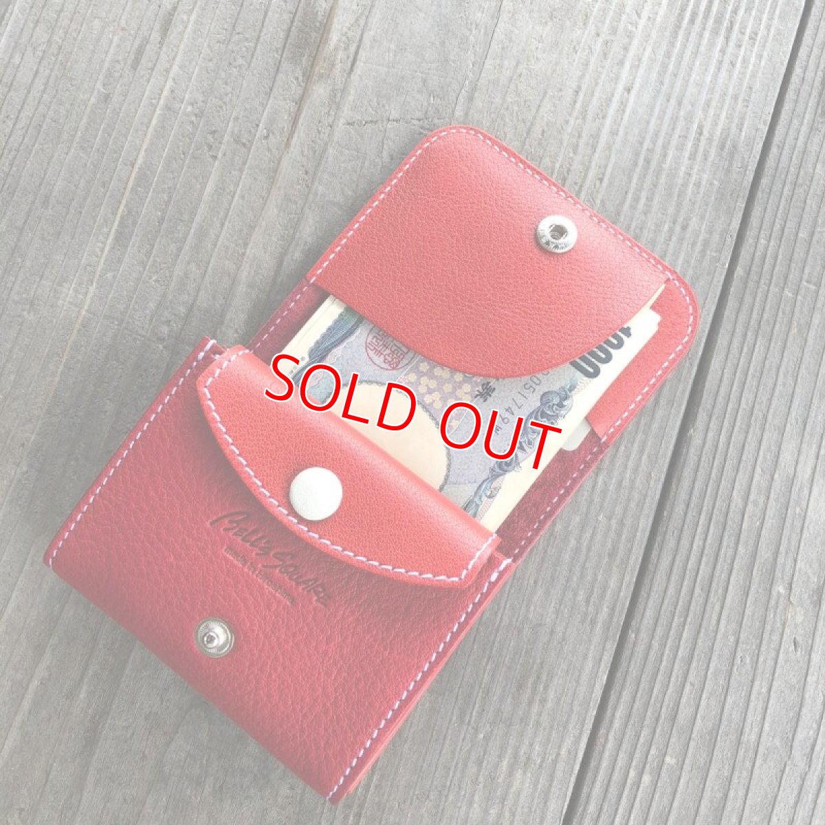 画像4: 【アウトレット】サンプル試作品　コンパクトにオールインワン【ジビエ鹿革＆牛革ミニ財布】 (4)