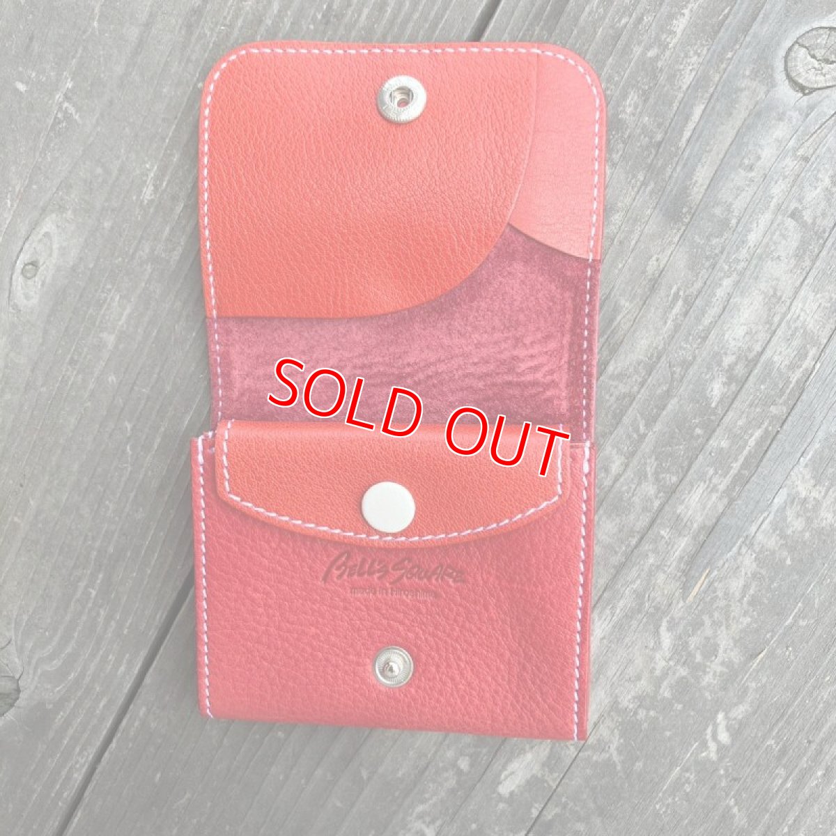 画像2: 【アウトレット】サンプル試作品　コンパクトにオールインワン【ジビエ鹿革＆牛革ミニ財布】 (2)